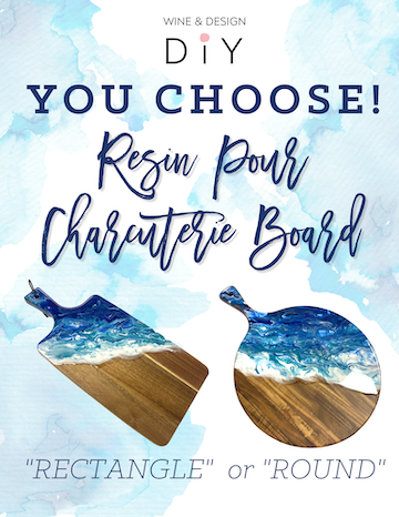 Resin Pour Charcuterie Boards- Choose Your Shape & Color!