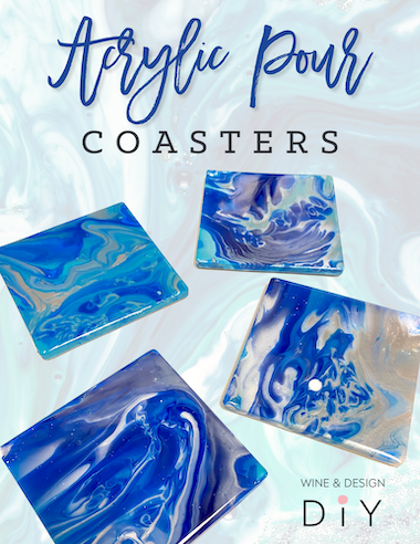 Acrylic Pour Coasters with Resin Finish *You choose any colors!