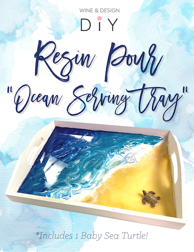 NEW! Resin Pour Ocean Serving Tray | 1:00pm