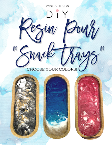 DIY | Resin Pour Snack or Trinket Tray