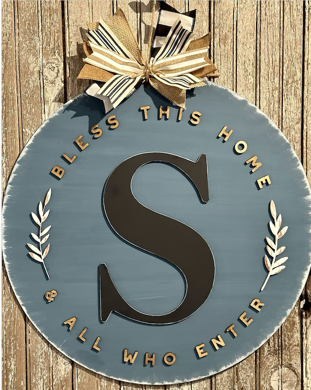 Bless This Home & All Who Enter Door Hanger Workshop