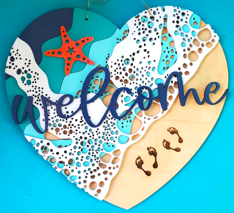 Beach Love Door Hanger