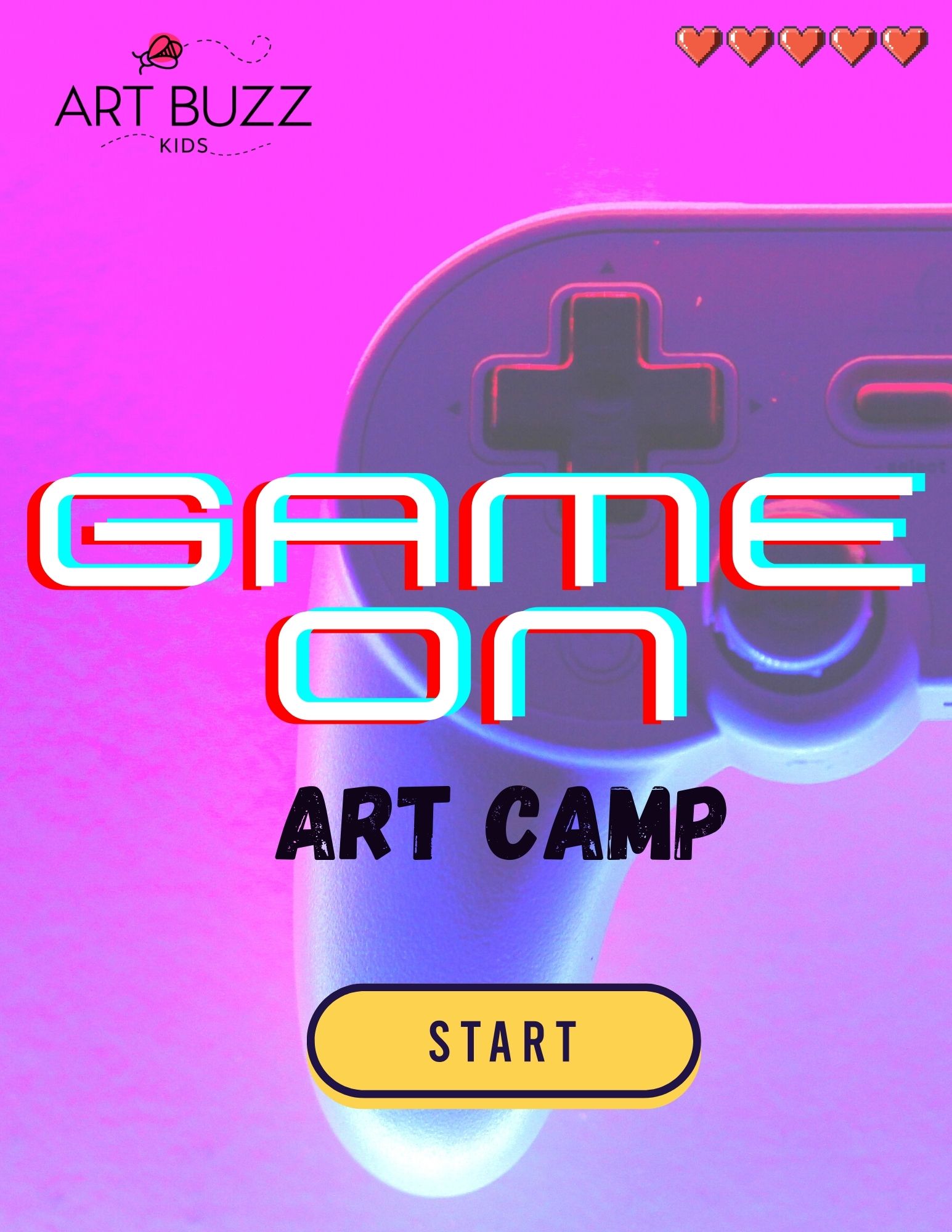 Game On Art Camp | JULY 15th- JULY 19TH