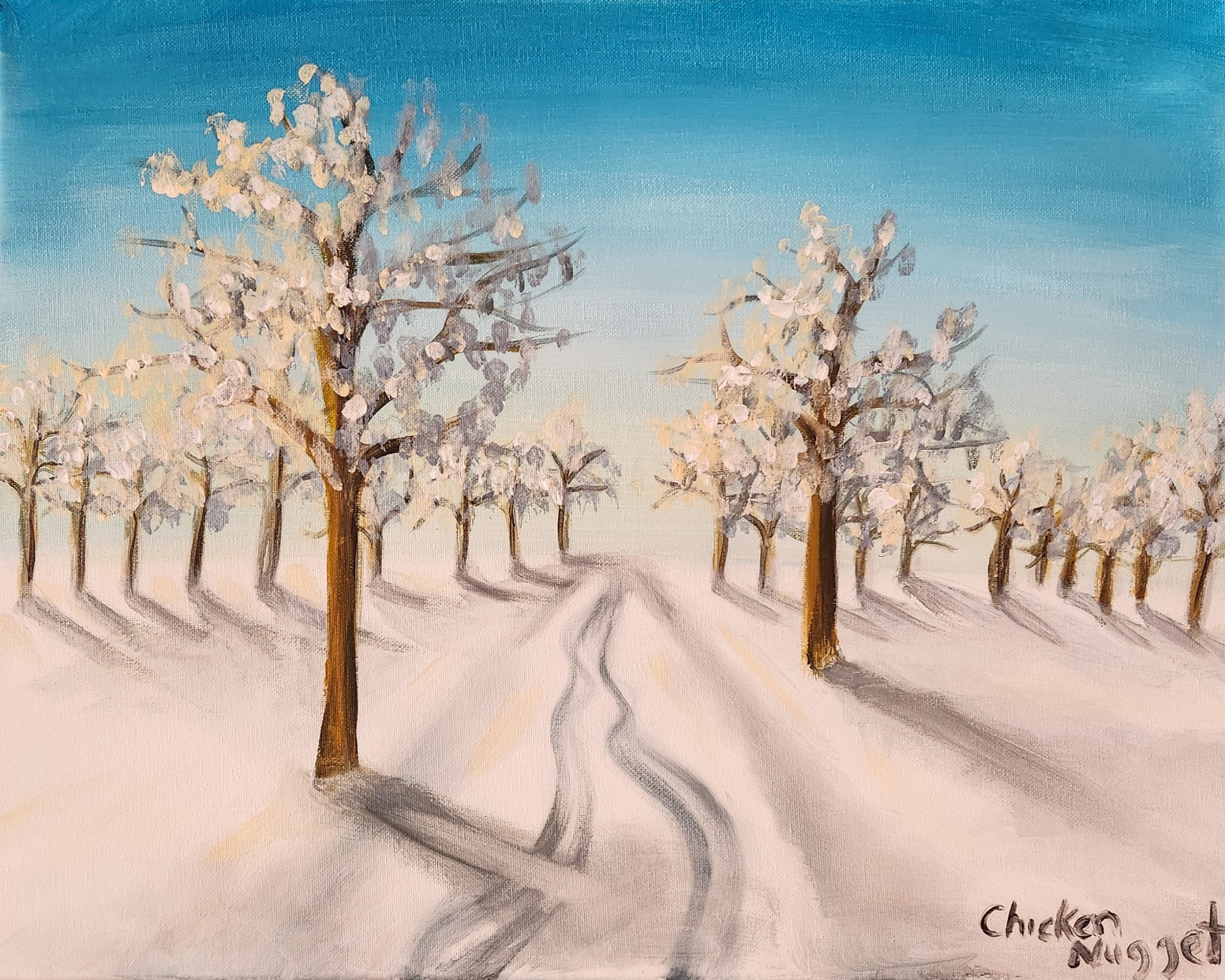 Dazzaling Winter Trees