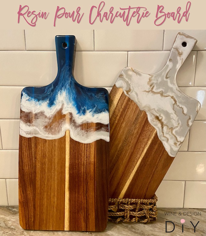 RESIN POUR CHARCUTERIE BOARD