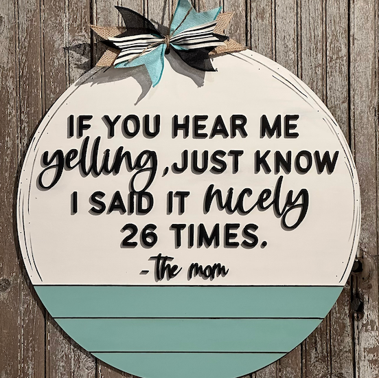 You choose:  Door Hanger!