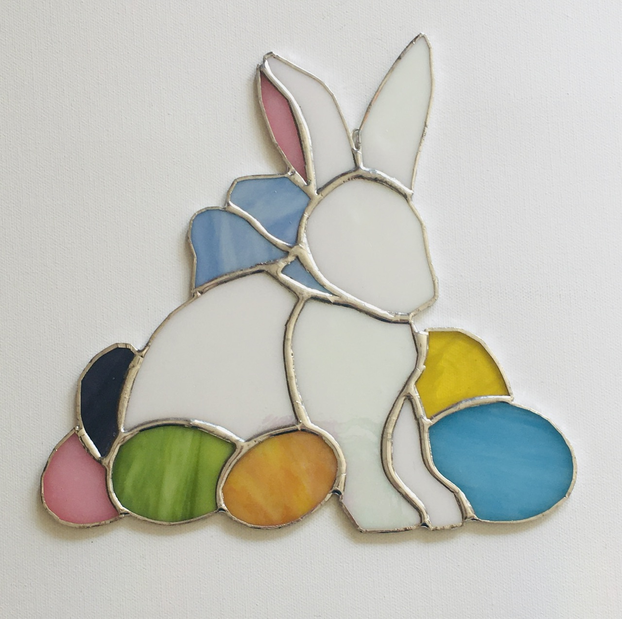 Stained Glass Bunny 9x6 Culpeper VA Wine Design