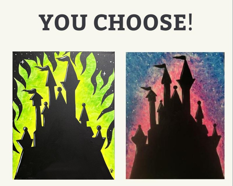 Disney Trivia Sip & Paint Night! Choose Your Castle!