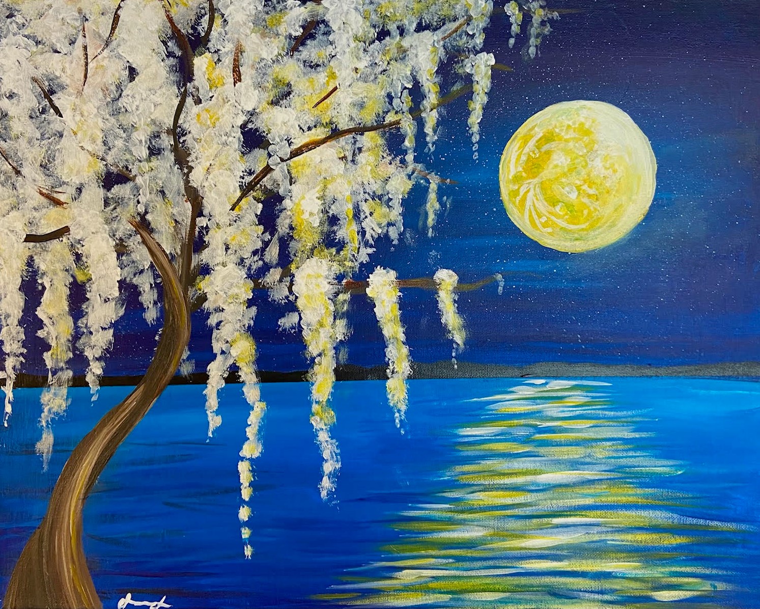 Moonlight DATE SET or SINGLE Version Canvas