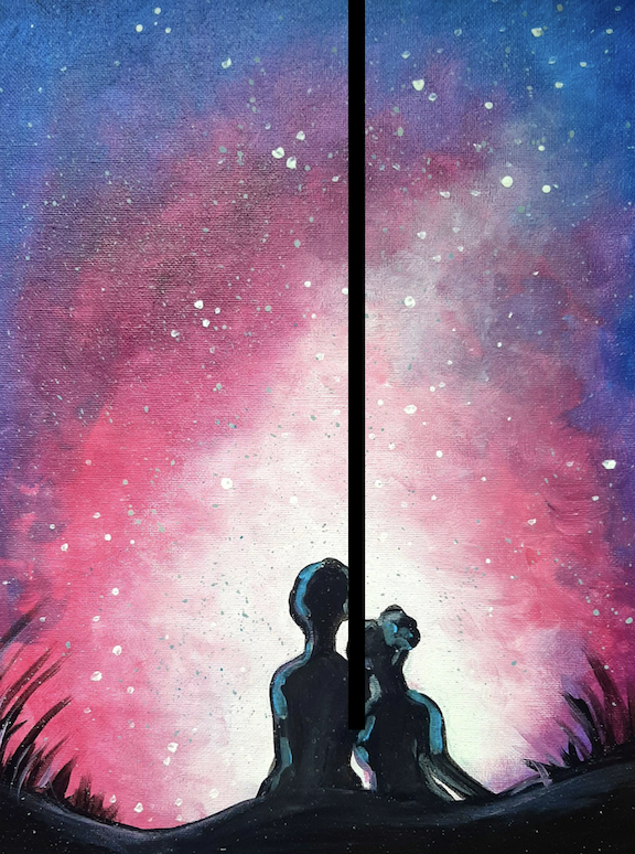 *Date Night* Galactic Love | 6:30-8:30pm | One ticket, two canvases!