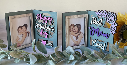 Kid's DIY | Happy Mother's Day or Best Mom Ever Wooden Photo Frame (Can Modify Name to Grandma, Gammy, GiGi etc)