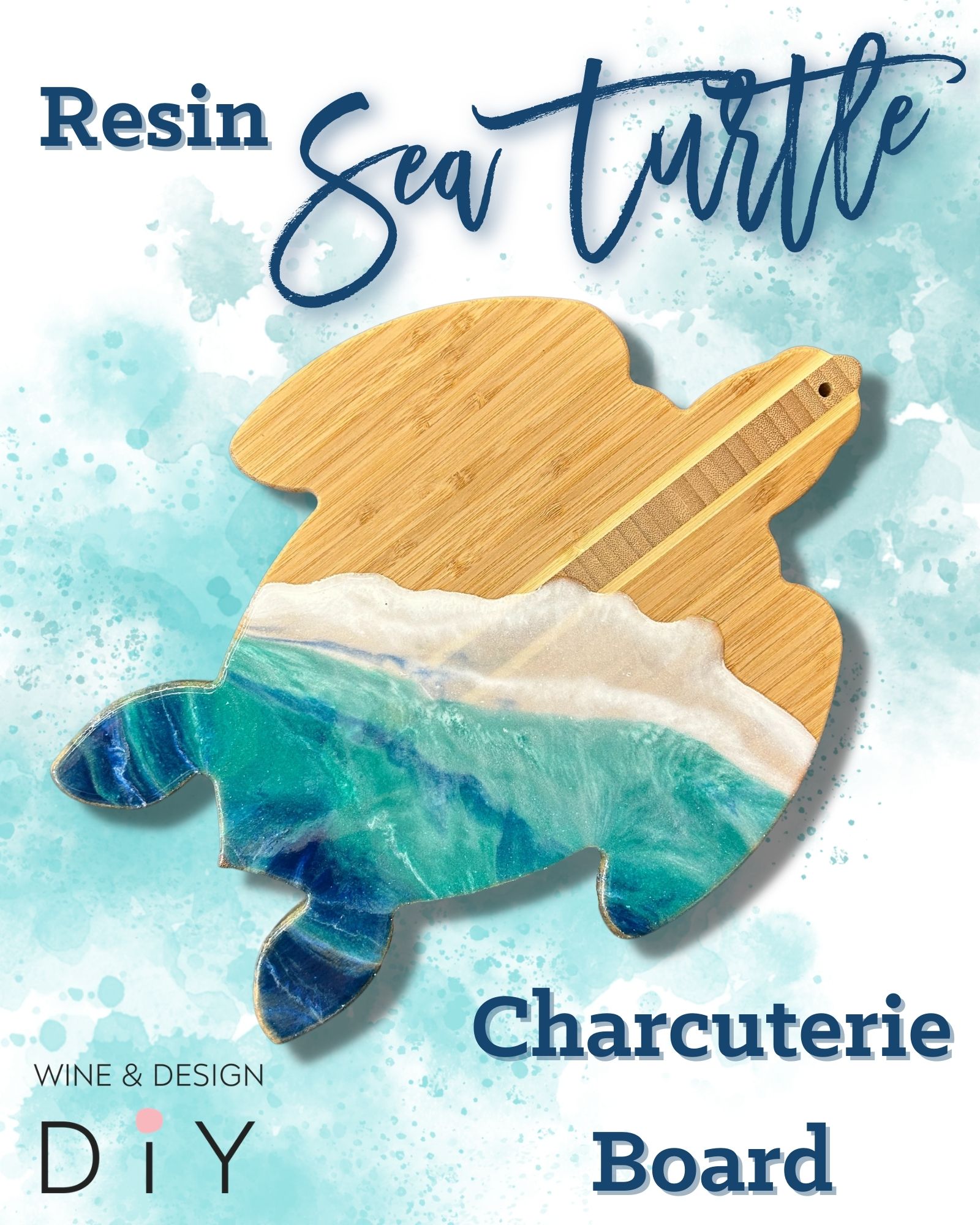 NEW! Resin Sea Turtle Charcuterie Board | 7:00pm *MUST REGISTER BY 6/29/23*