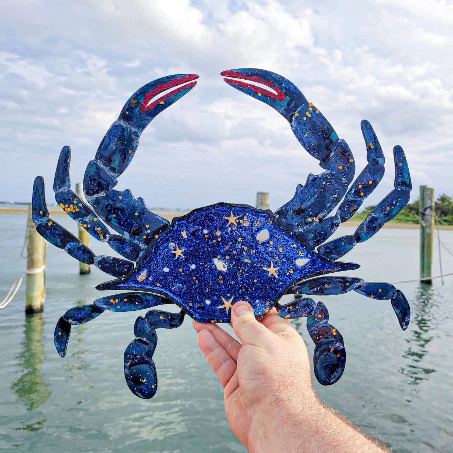 8 TICKETS LEFT! Resin Poured Blue Crab