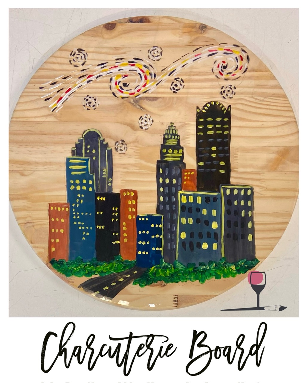 Charlotte Starry Night Charcuterie Board | Workshop
