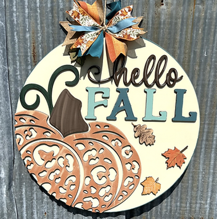 Hello Fall Door Hanger Workshop