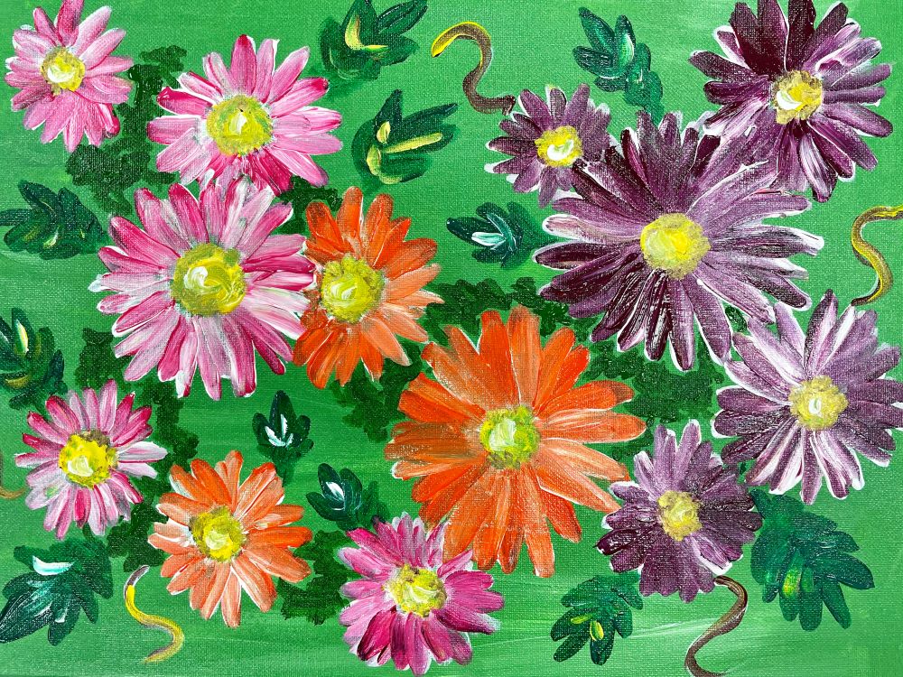 Sip & Paint Autumn Blooms - BYOB and Free Parking