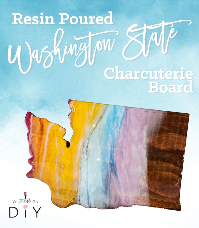 SOLD OUT! Resin Poured WA State Charcuterie Board