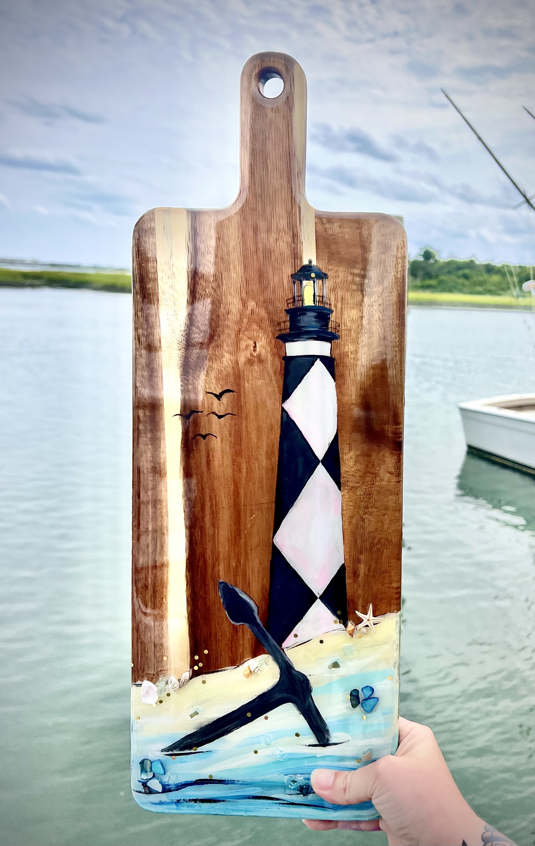 Cape Lookout Resin Charcuterie Board