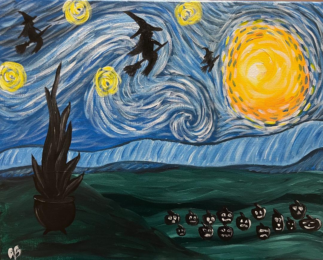 Starry Night Witches - Halloween