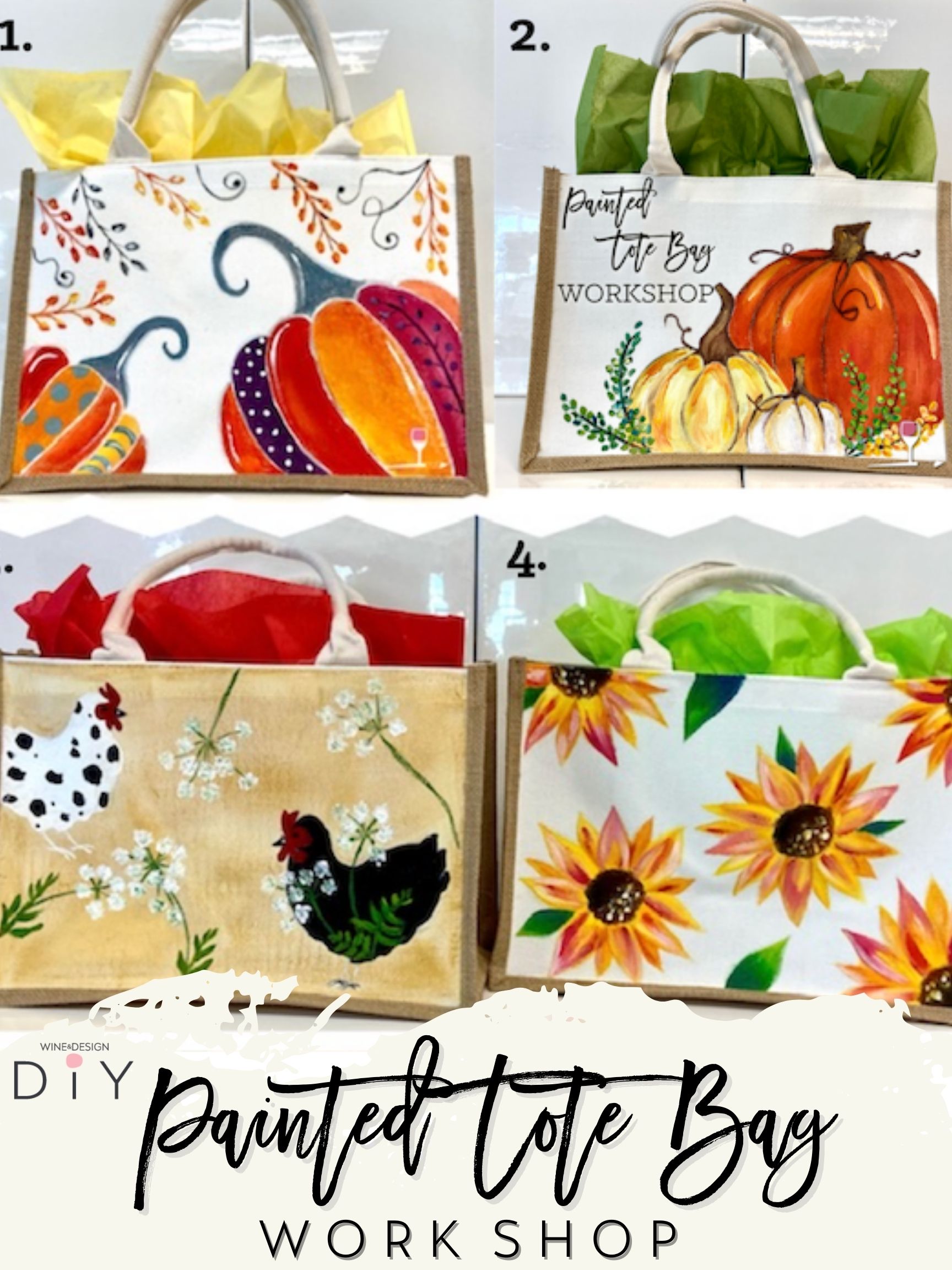 NEW! "You Choose Fall Tote Bag!" ON WHEELS At Costa De Oro Winery In Santa Maria!