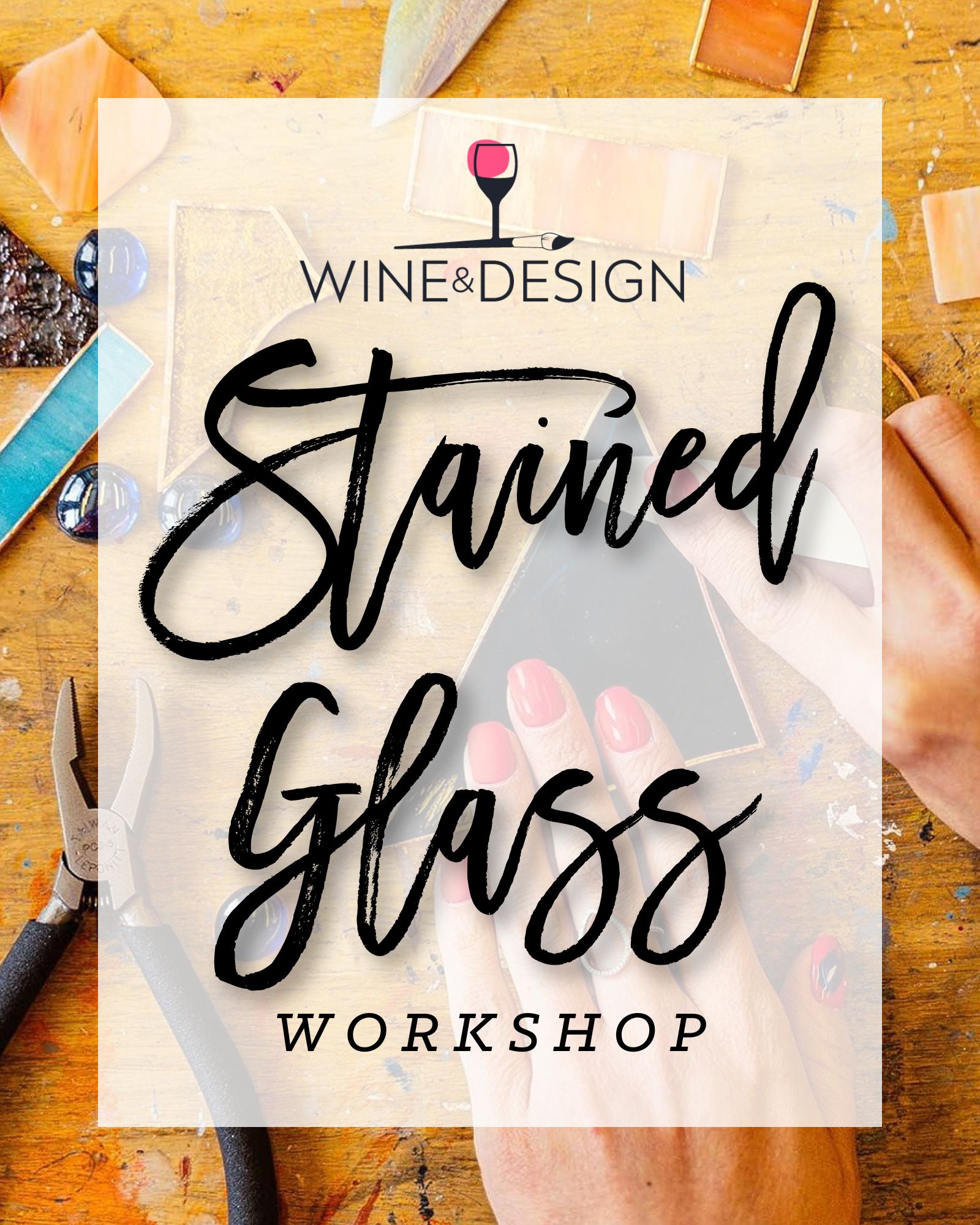 8 spots Left! Stained Glass Workshop!