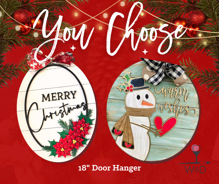 You Choose Christmas Winter Door Hangers