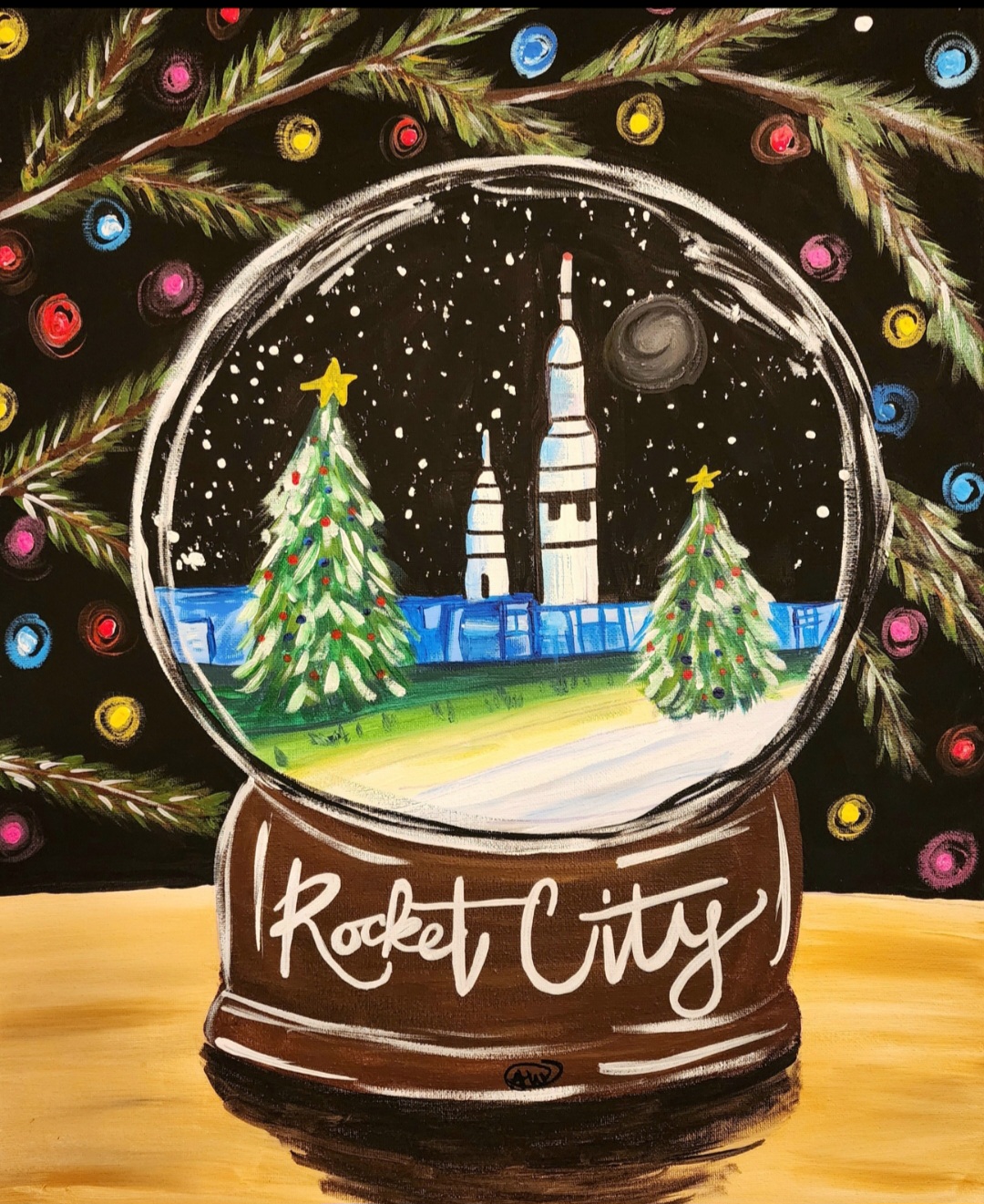 Rocket City Snowglobe