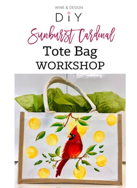 Sunburst Cardinal Tote Bag!