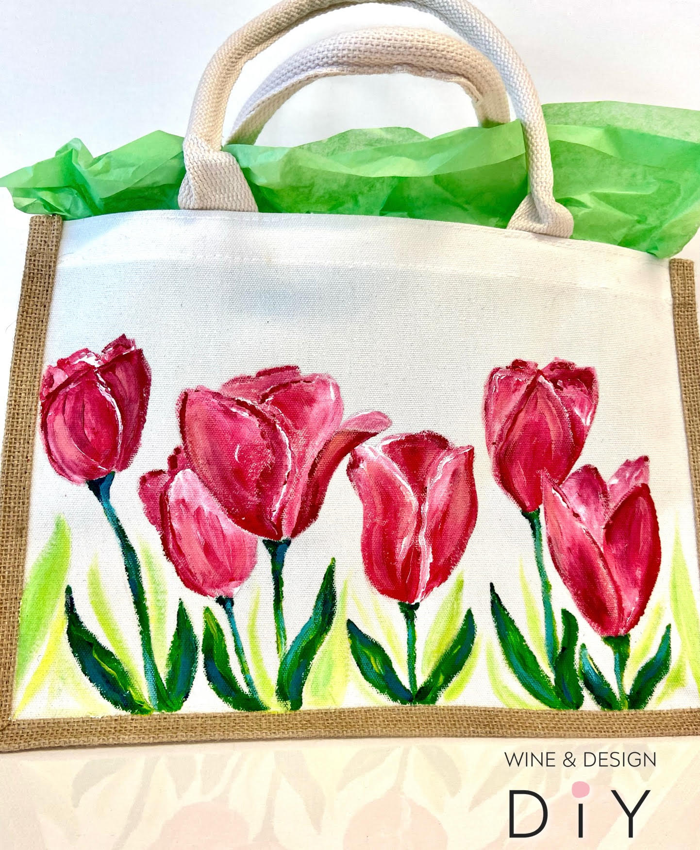 Dutch Tulips Tote Bag Workshop
