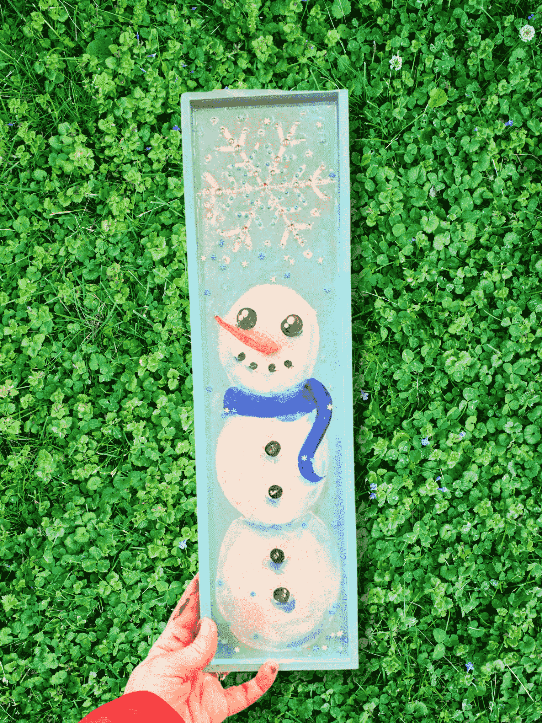 Resin Workshop: Gem Embellished Snowman Plaque