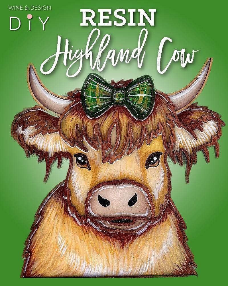 Resin Highland Cow