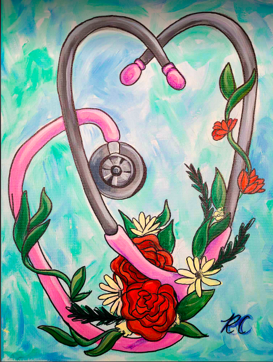 ONLY 7 EASELS LEFT! NURSE APPRECIATION DAY - Healer's Heart