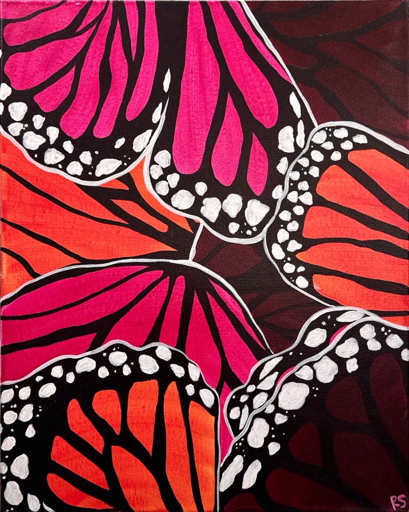 Abstract Butterfly Wings at 3:00 PM