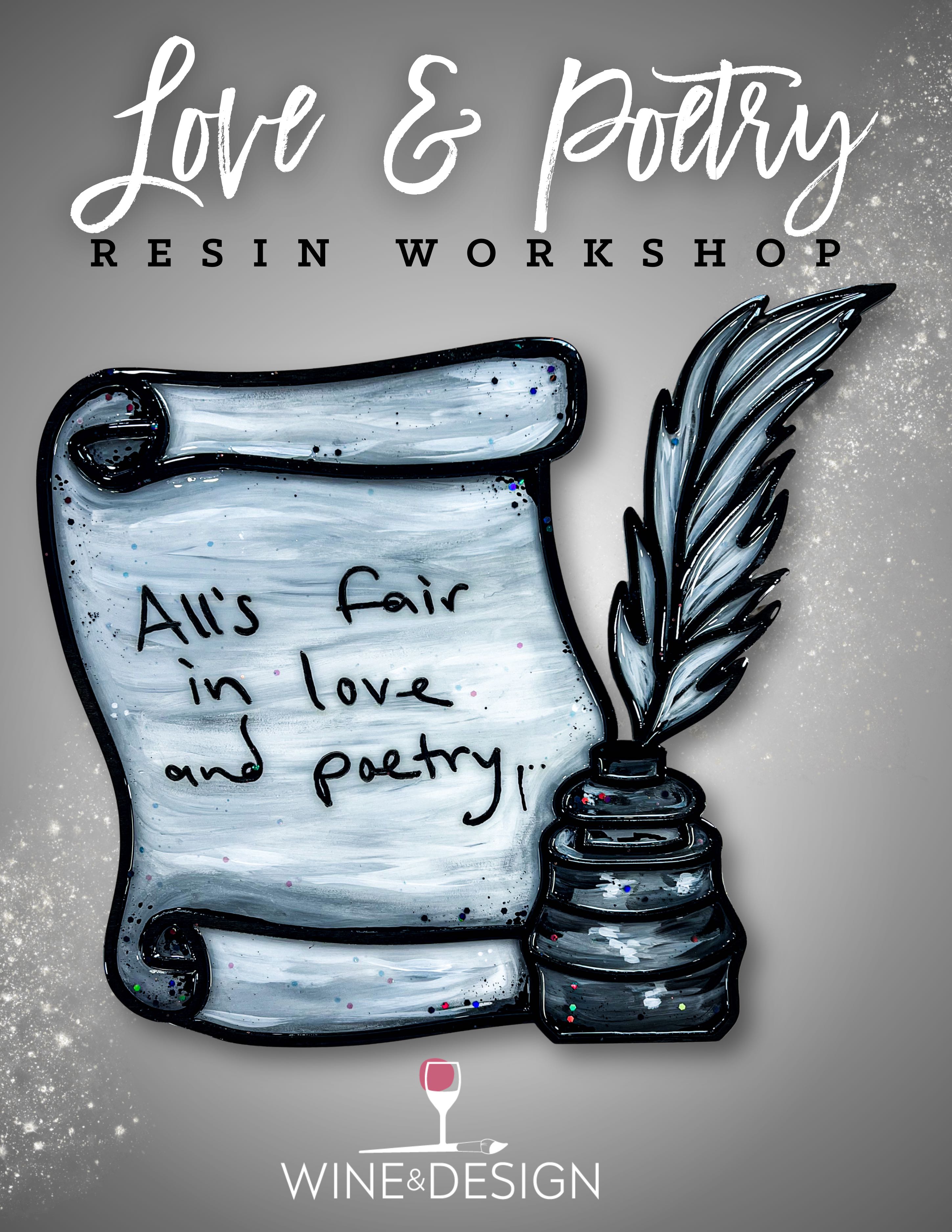 Resin Love & Poetry Workshop | TAYLOR SWIFT TRIVIA NIGHT!