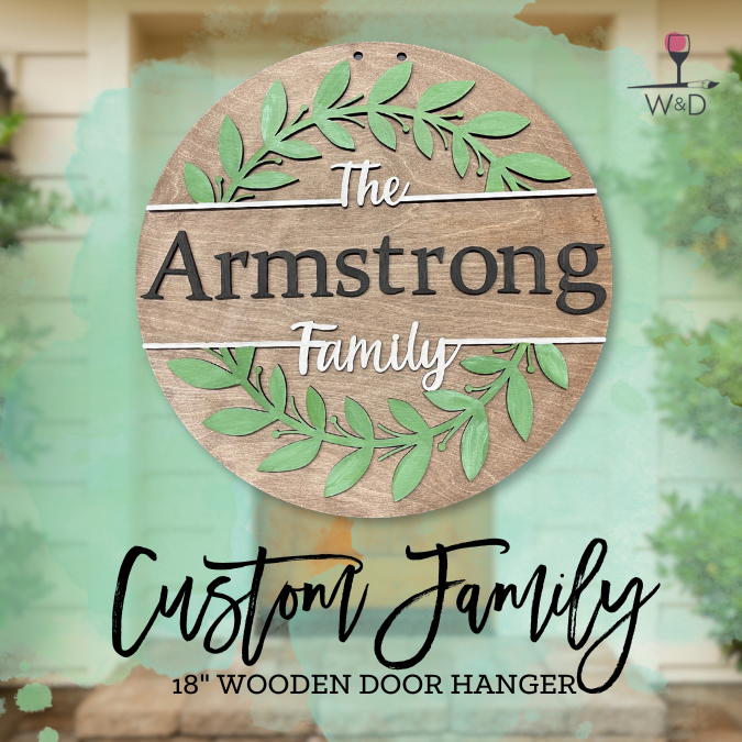 DIY | Custom Family Name 18" Wooden Hanger