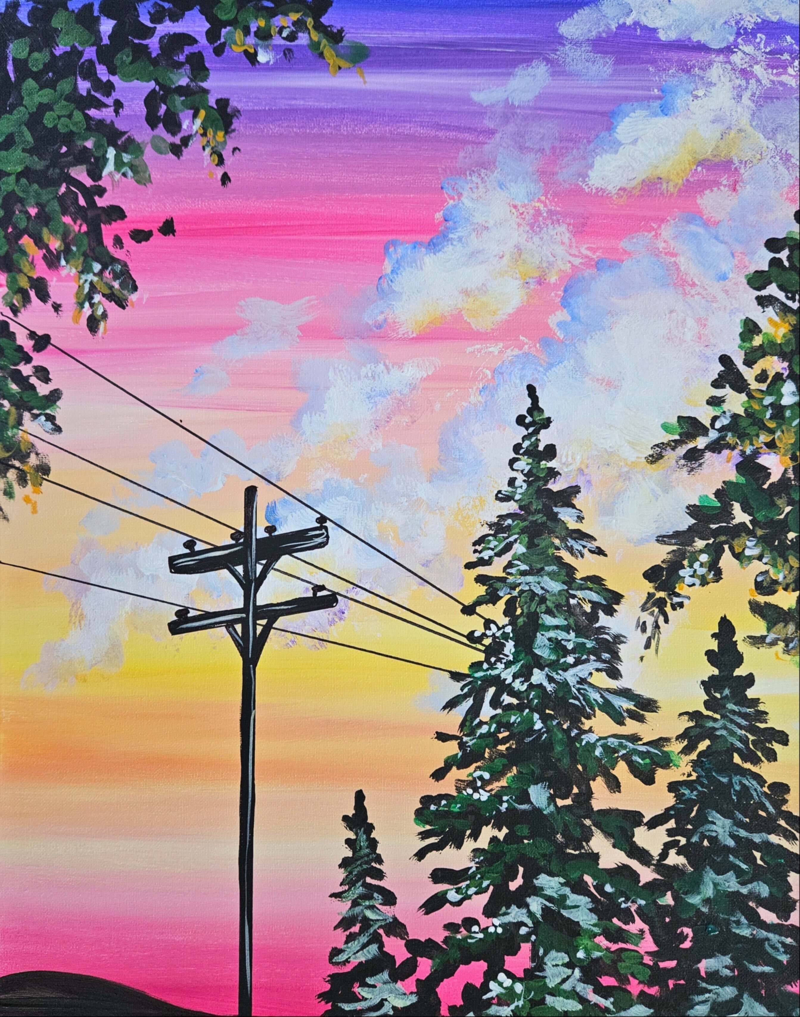 When the Sky Speaks - 16x20 Acrylic on Canvas