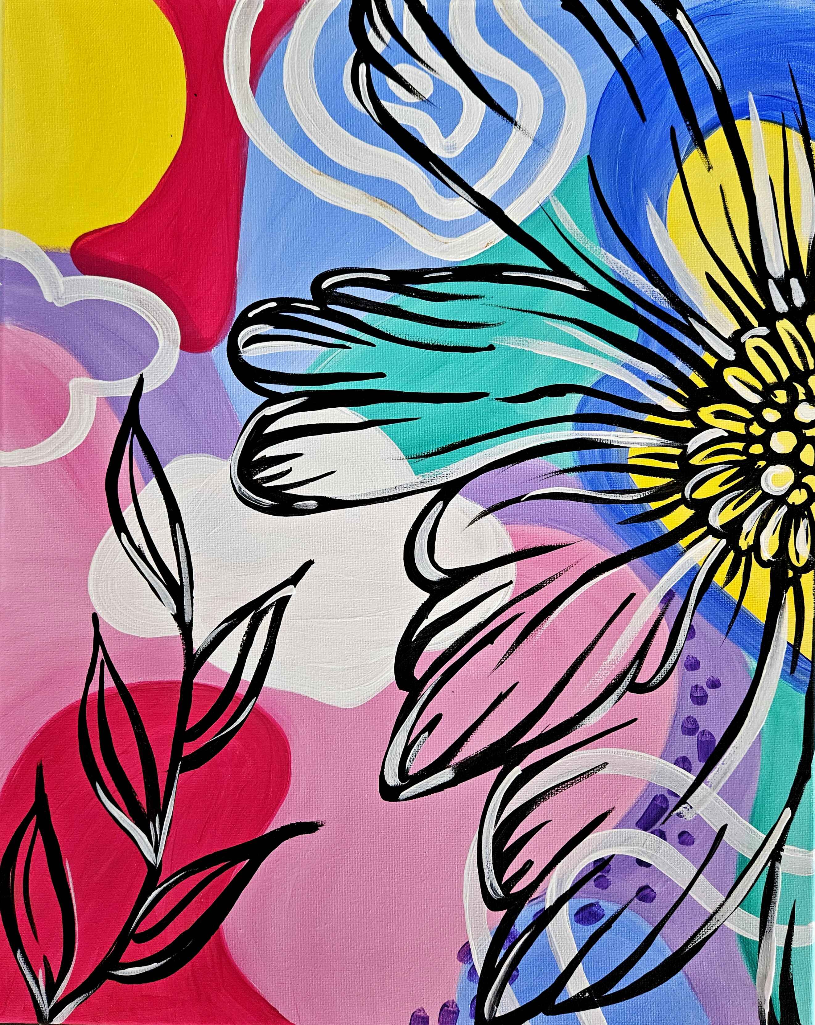 Bloom Wildly - 16x20 Acrylic on Canvas