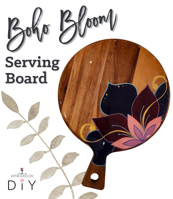 NEW! "Boho Bloom" Charcuterie Board! Adult Studio!  