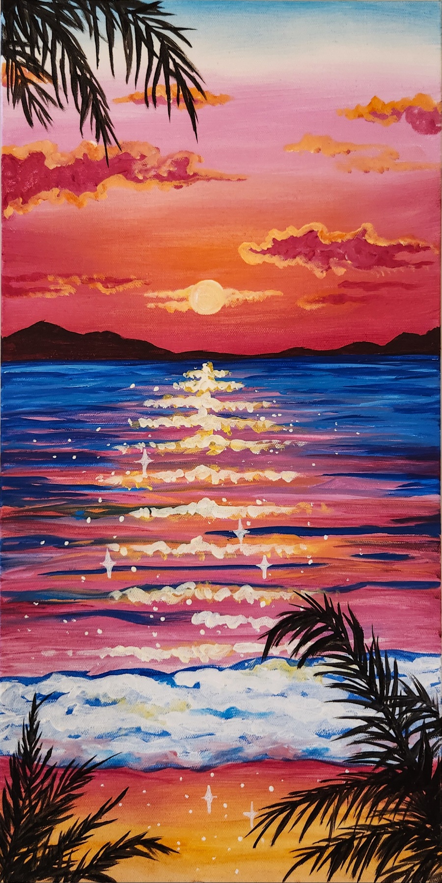 Dreamy Escape - 10x20 Acrylic on Canvas