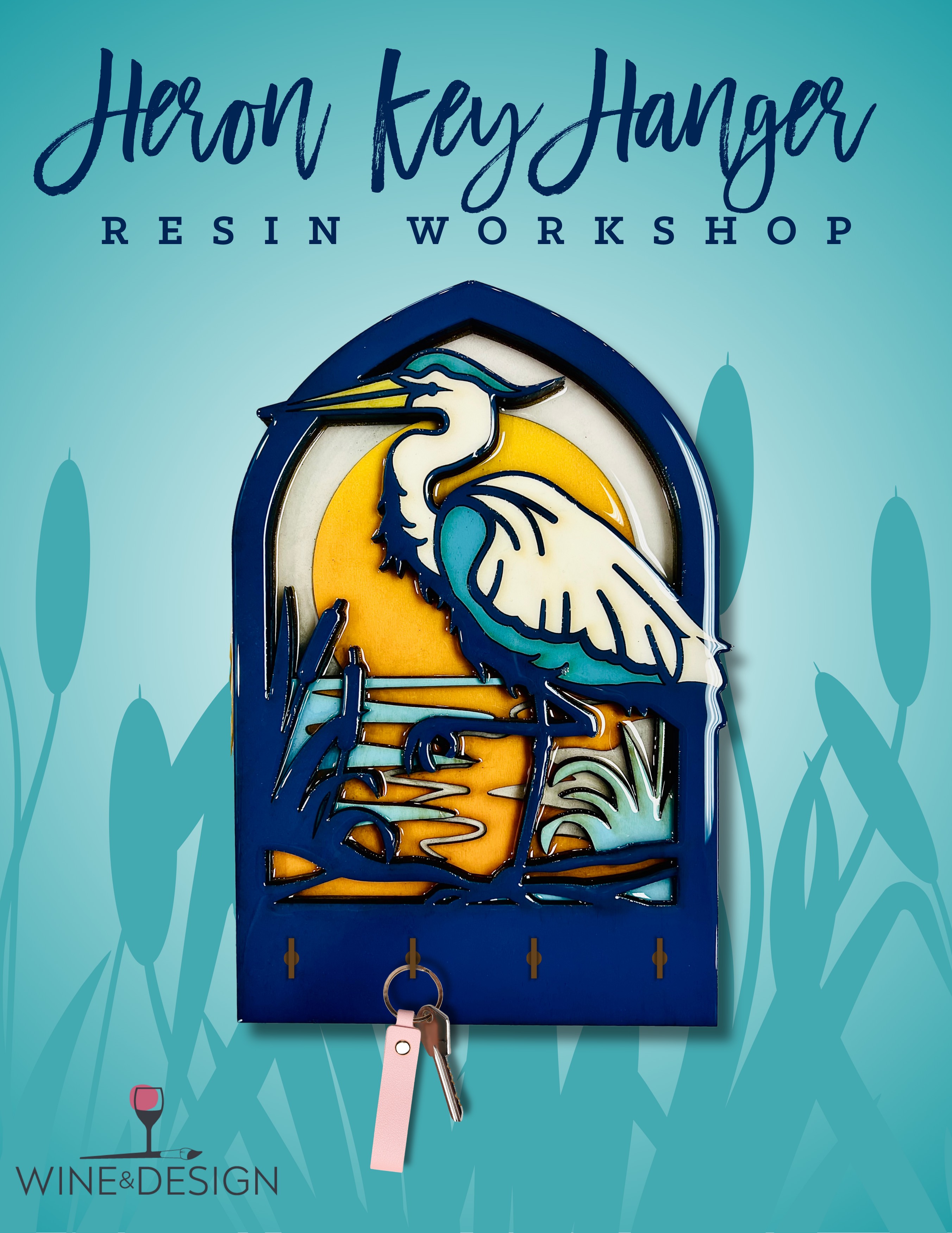 NEW RESIN WORKSHOP: Heron Key Hanger! 