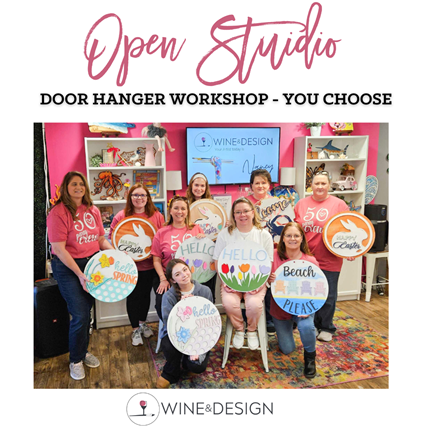 Door Hanger Open Studio