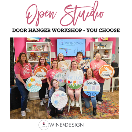 Door Hanger Open STudio