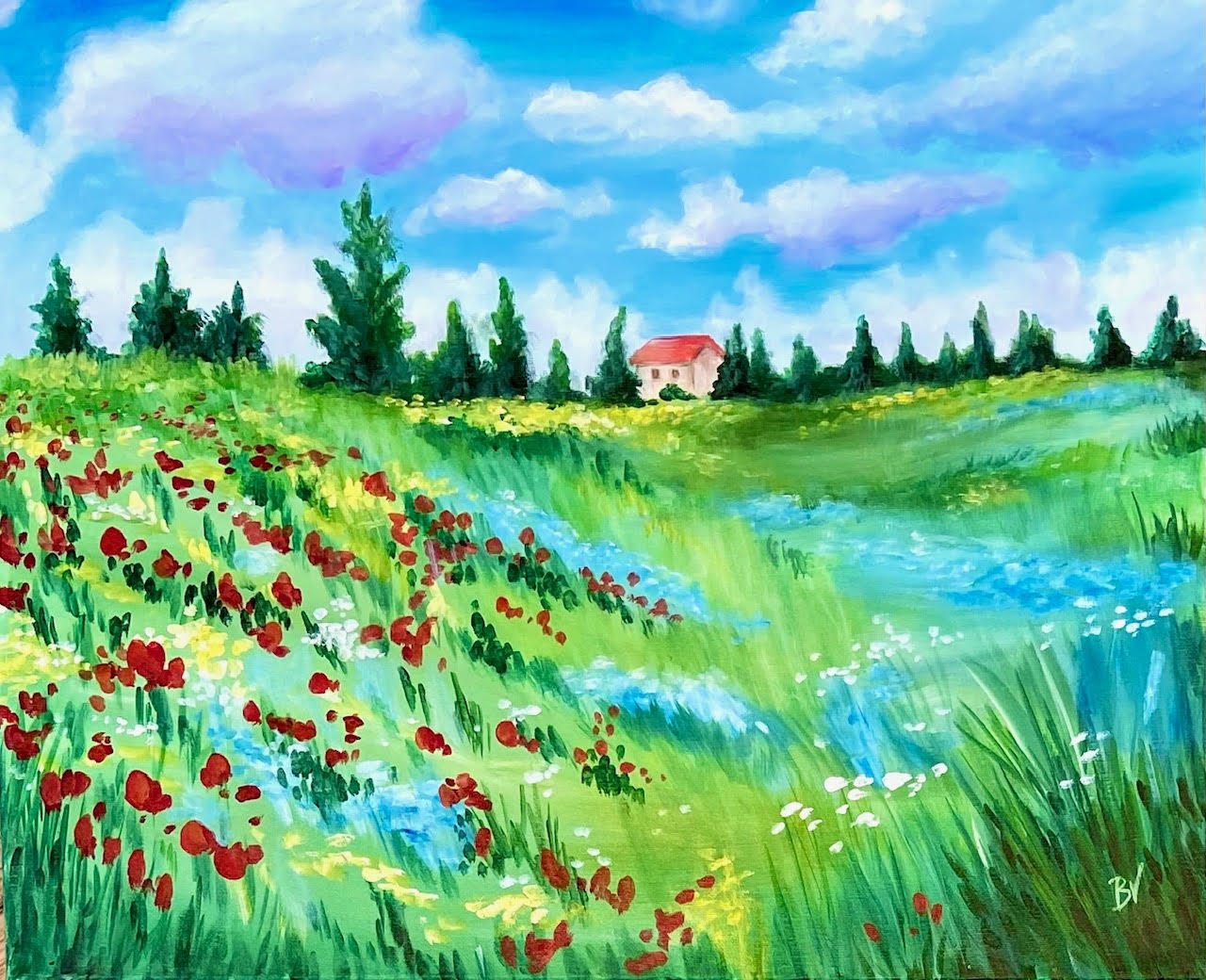 Monet's Flower Field