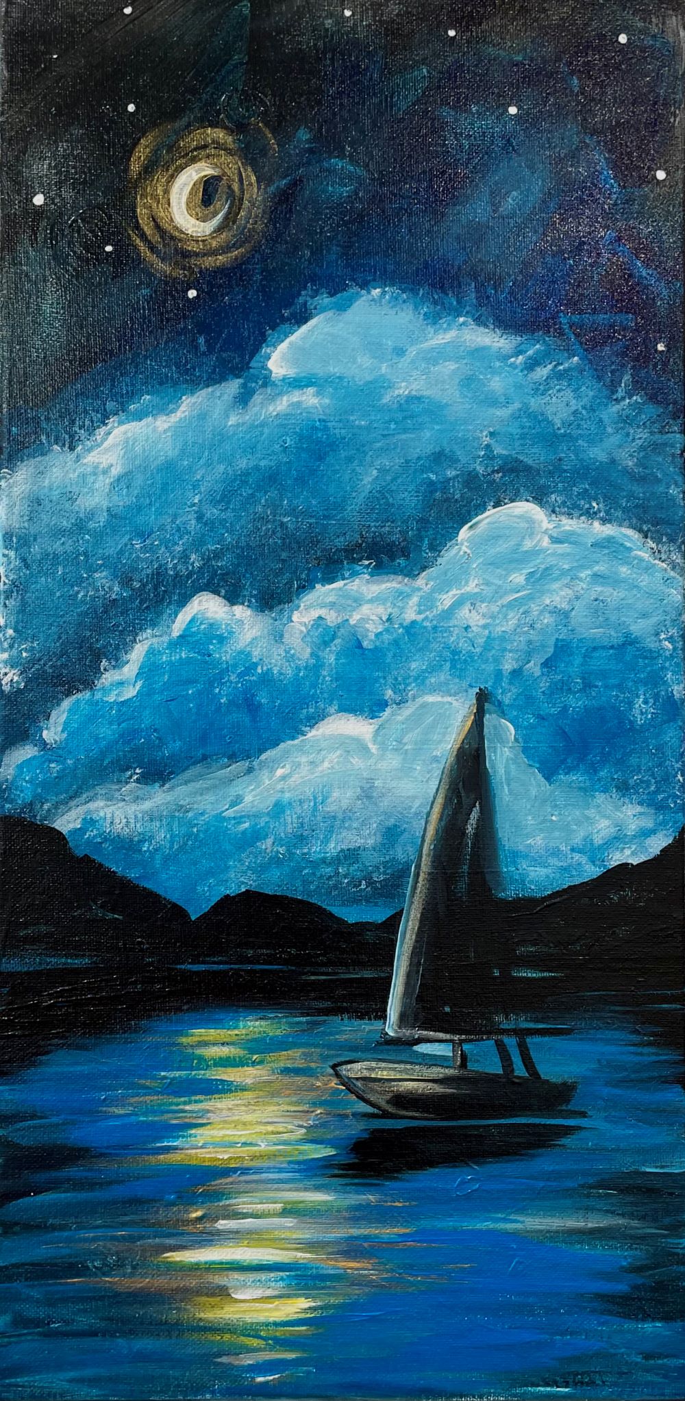 Sip & Paint Magical Moonlit Sail - BYOB and Free Onsite Parking
