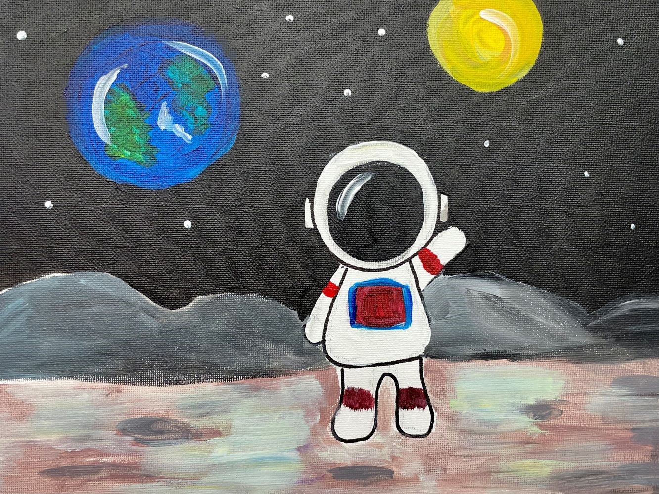 KIDS CLASS! Astronaut on the Moon