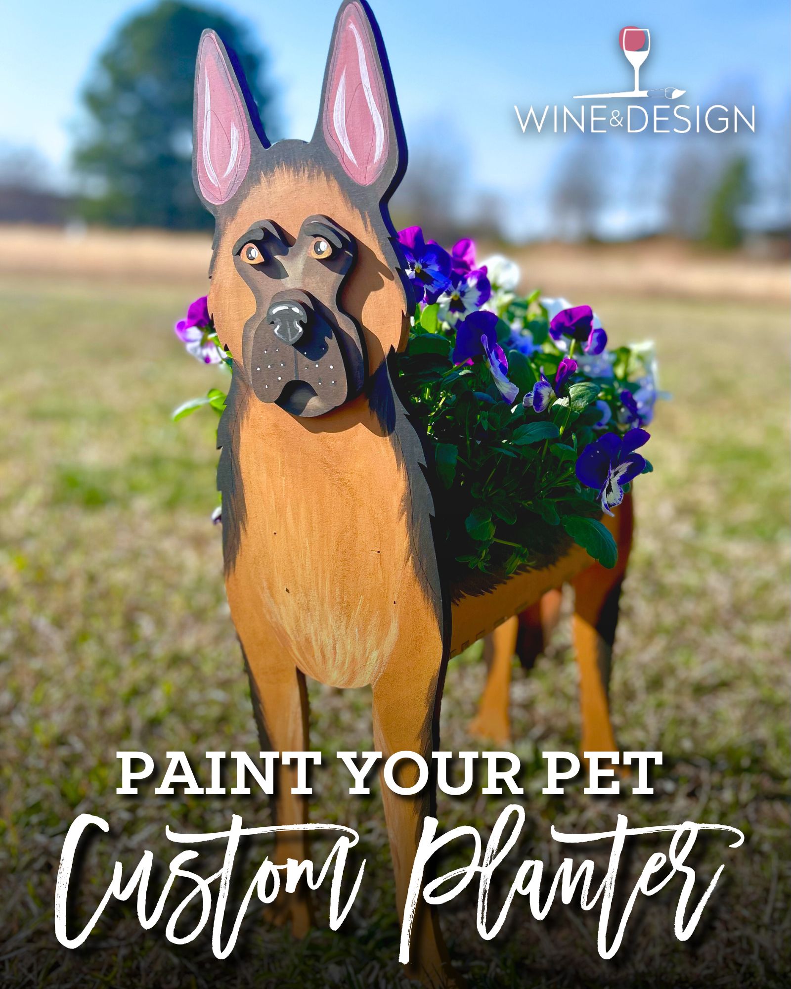 SOLD OUT! 24" Paint Your Pet Custom Planter Box