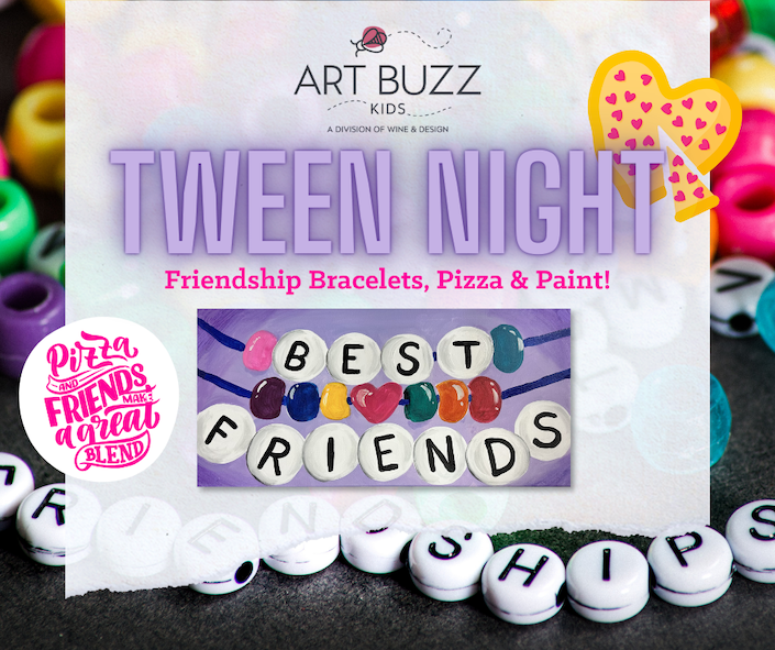 Tween Night Out! | Friendship Bracelets, Pizza and Paint! 