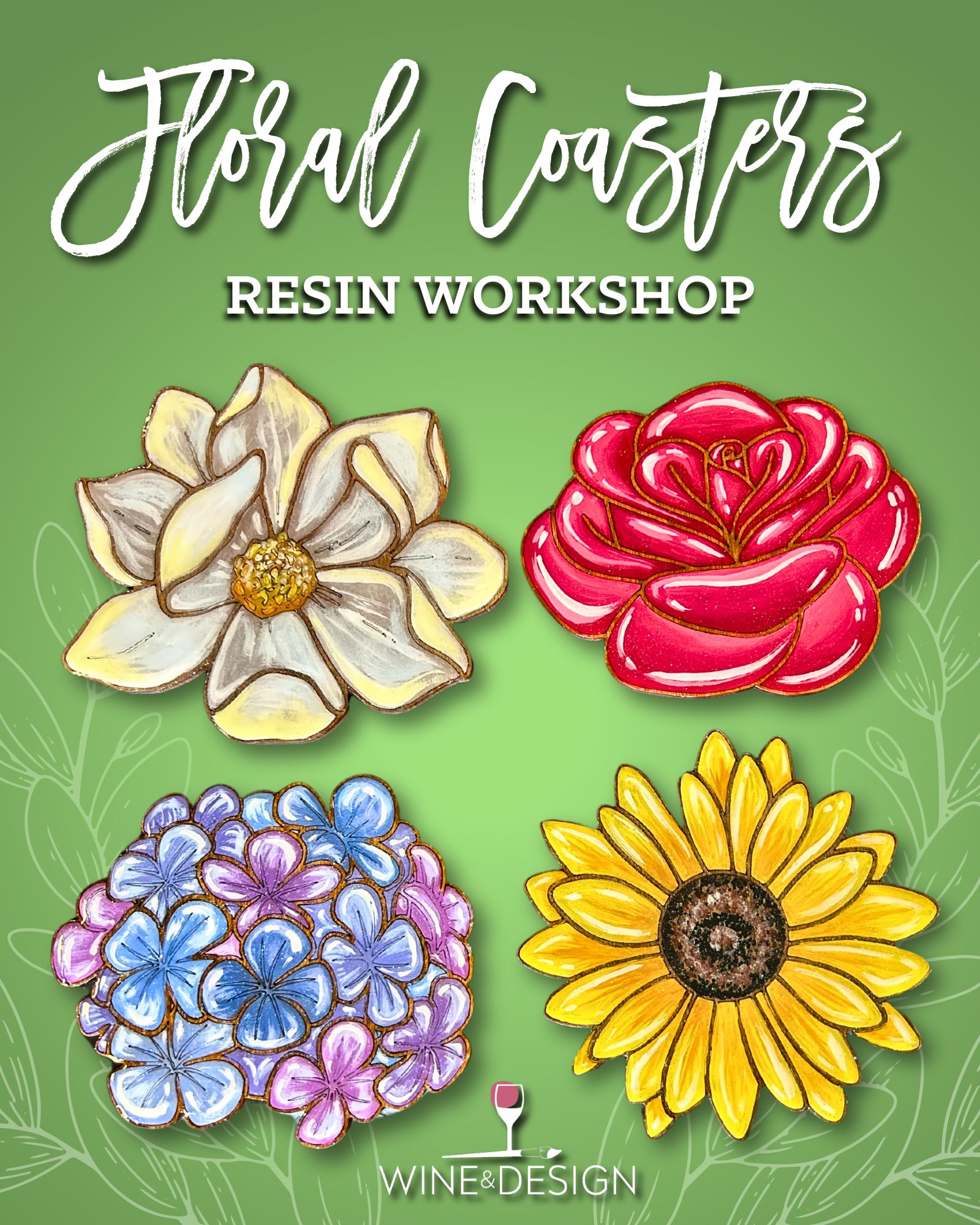 Floral Coasters | Resin Workshop