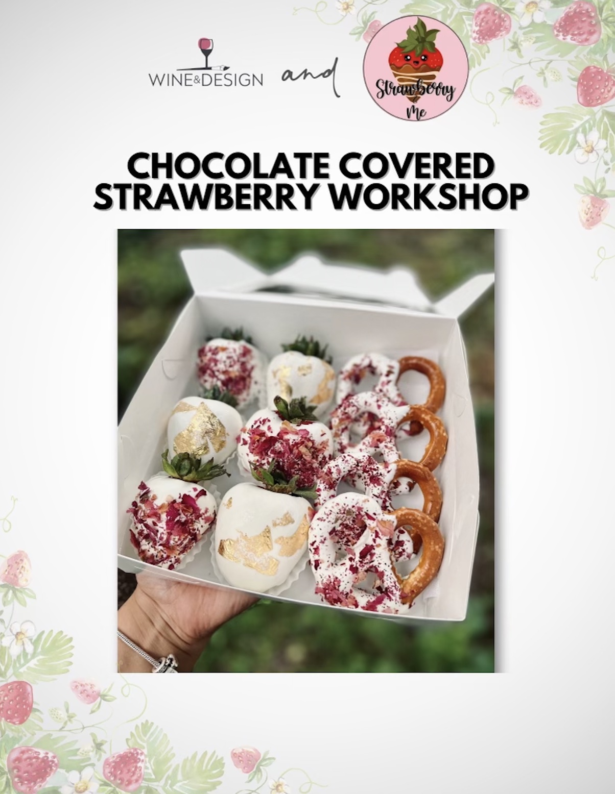 Chocolate Covered Strawberries Workshop with Strawberry & Me!