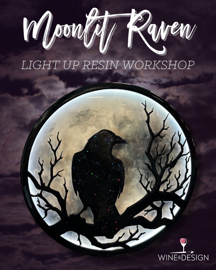 MOONLIT RAVEN LIGHT UP RESIN WORKSHOP